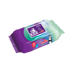 دستمال مرطوب پاکتی مستر پنگوئن با رایحه لوندر 50 عددی | Mr. Penguin Lavender Wet Wipes